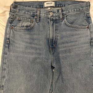 AGOLDE High Rise Straight Jeans